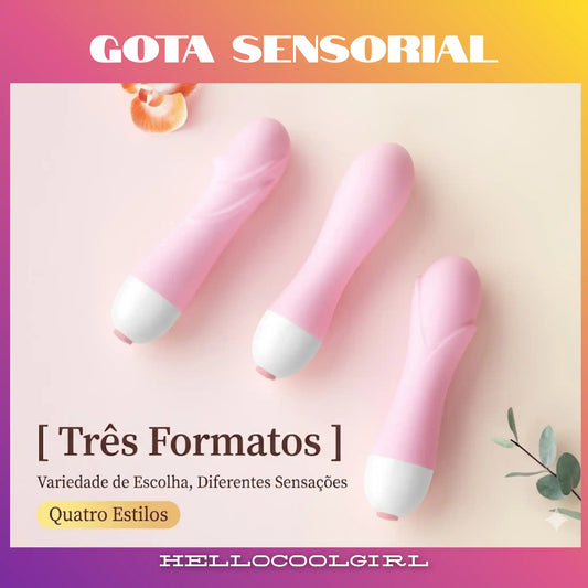 Gota Sensorial: Massageador Íntimo de Luxo Texturizado e Silencioso