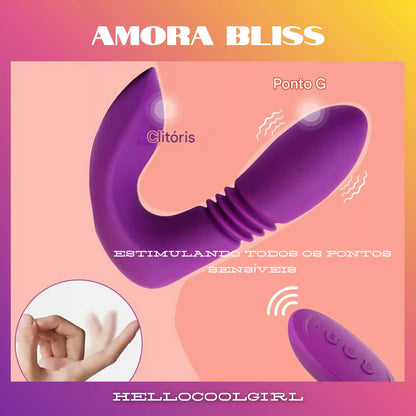 Amora Bliss massageador de ponto G e clitóris com controle remoto Remessa Conforme.