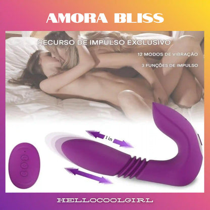 Amora Bliss vibrador com 12 modos de vibração e 3 de empuxo Brasil
