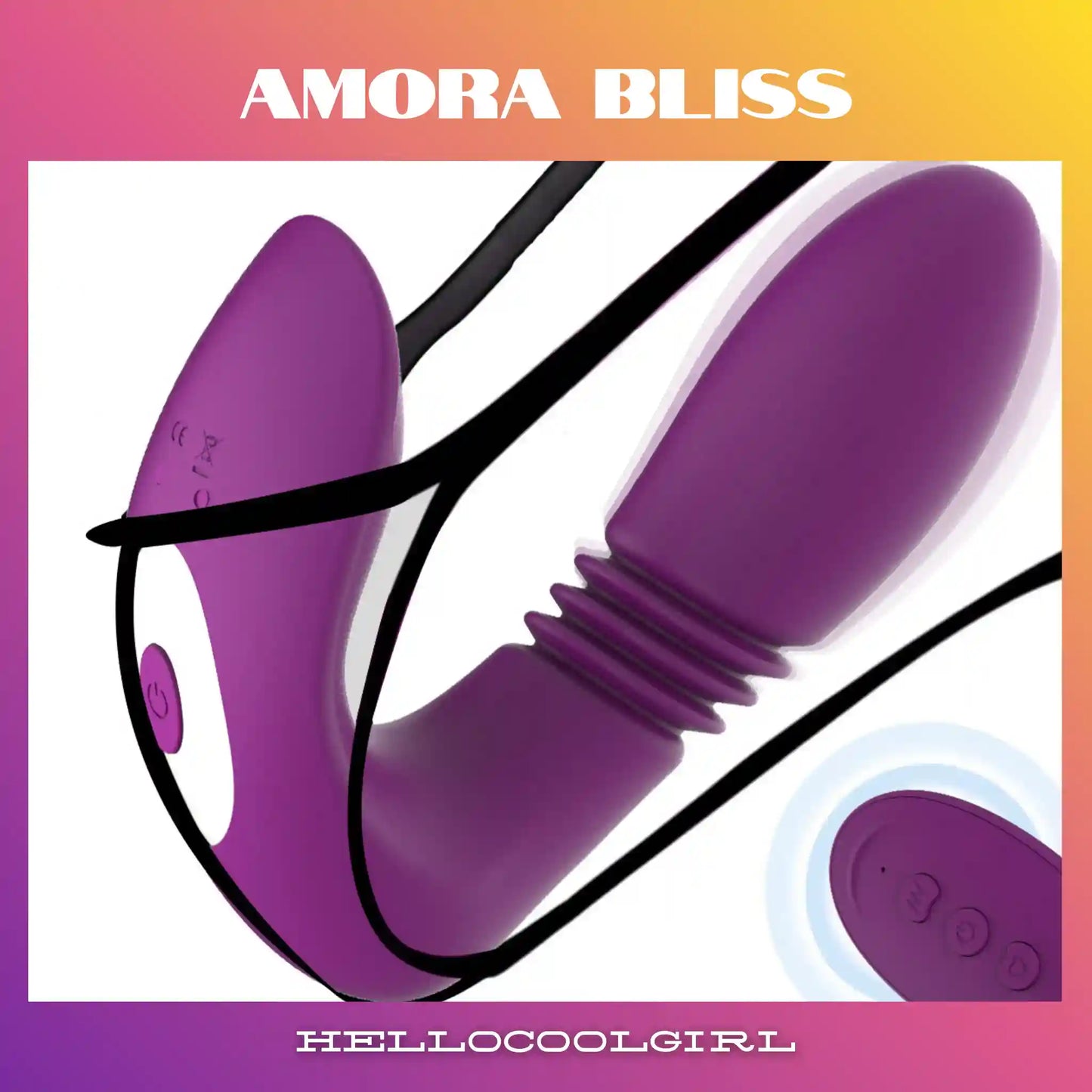 Amora Bliss vibrador wearable invisível para uso com calcinha roxo Brasil.