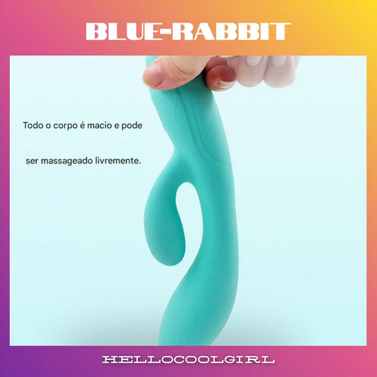 Blue Velvet Rabbit Vibrador Coelho Silicone Macio Flexível Tiffany Blue Brasil PIX