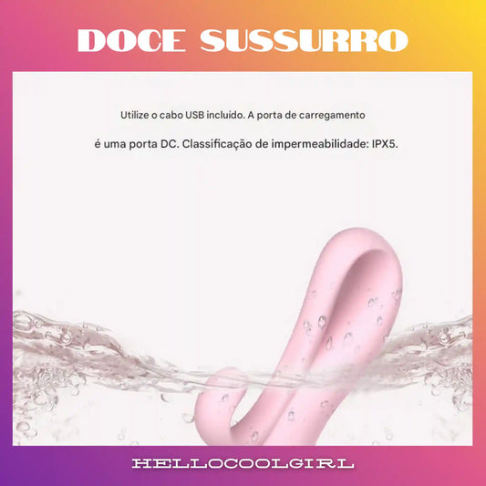 Doce Sussurro vibrador à prova d'água IPX5 para banho seguro Remessa Conforme