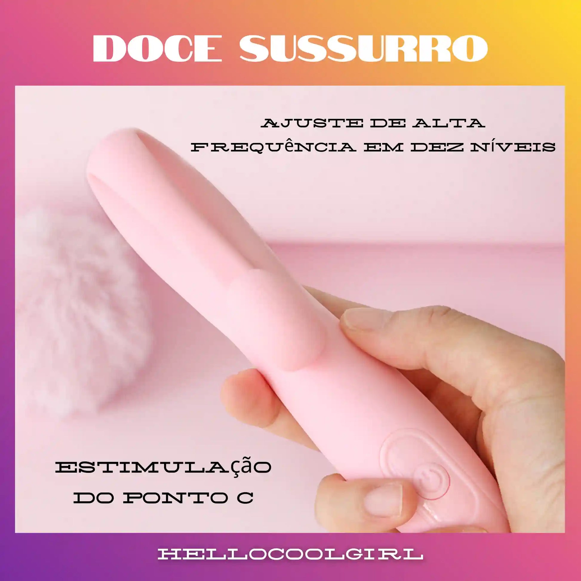 Doce Sussurro massageador multifuncional 10 frequências carregamento USB