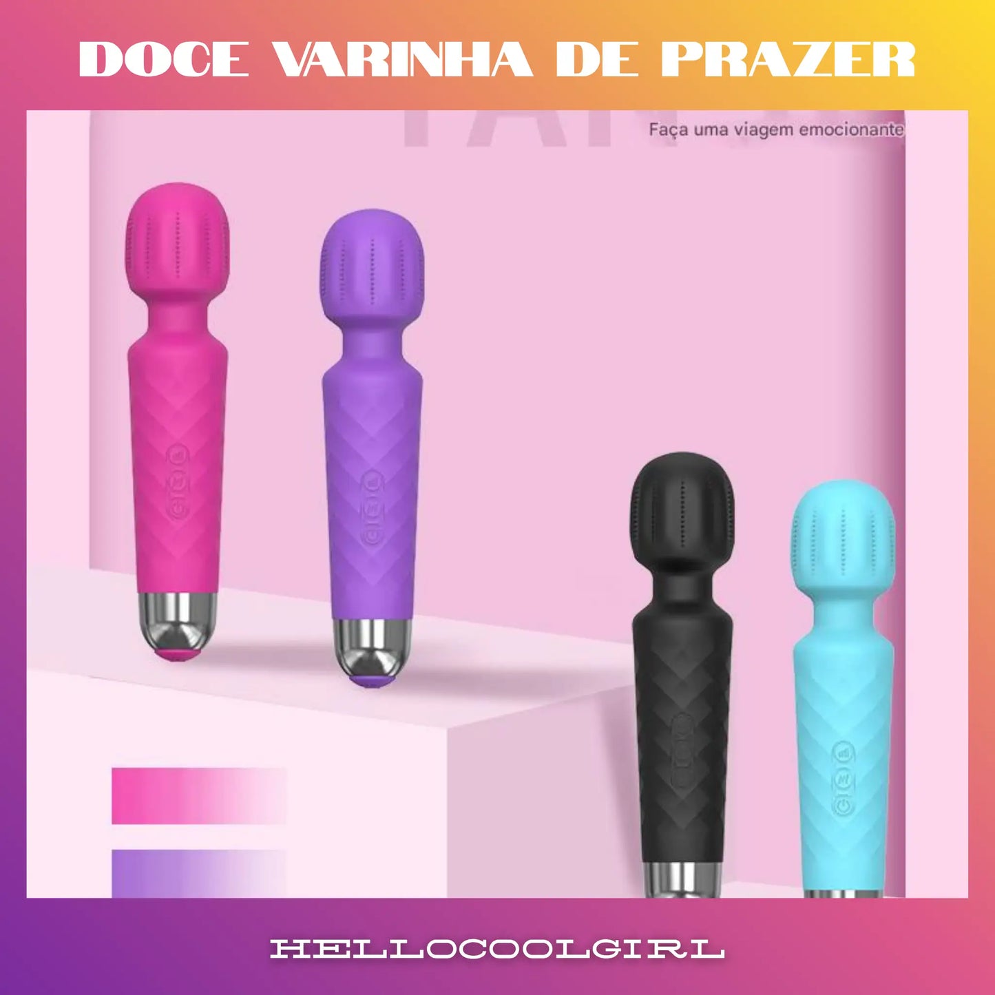 Variedade de cores vibrador AV Stick Doce Varinha de Prazer