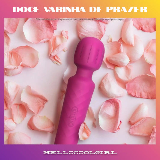 Massageador de silicone macio toque suave Doce Varinha de Prazer