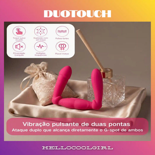 Vibrador DuoTouch de duas pontas para prazer mútuo e alcance duplo de G-spot.