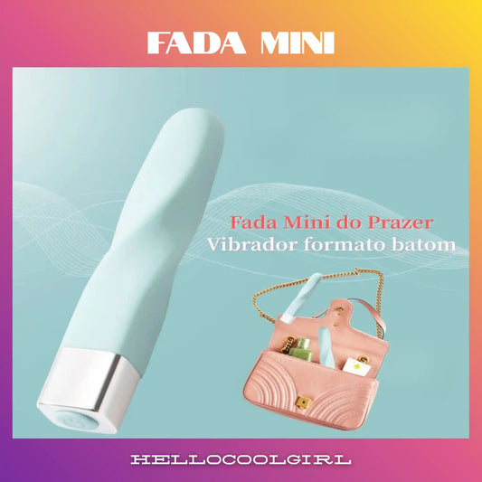 Vibrador discreto Fada Mini em formato de batom cor menta.