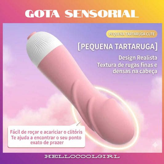 Gota Sensorial: Massageador Íntimo de Luxo Texturizado e Silencioso