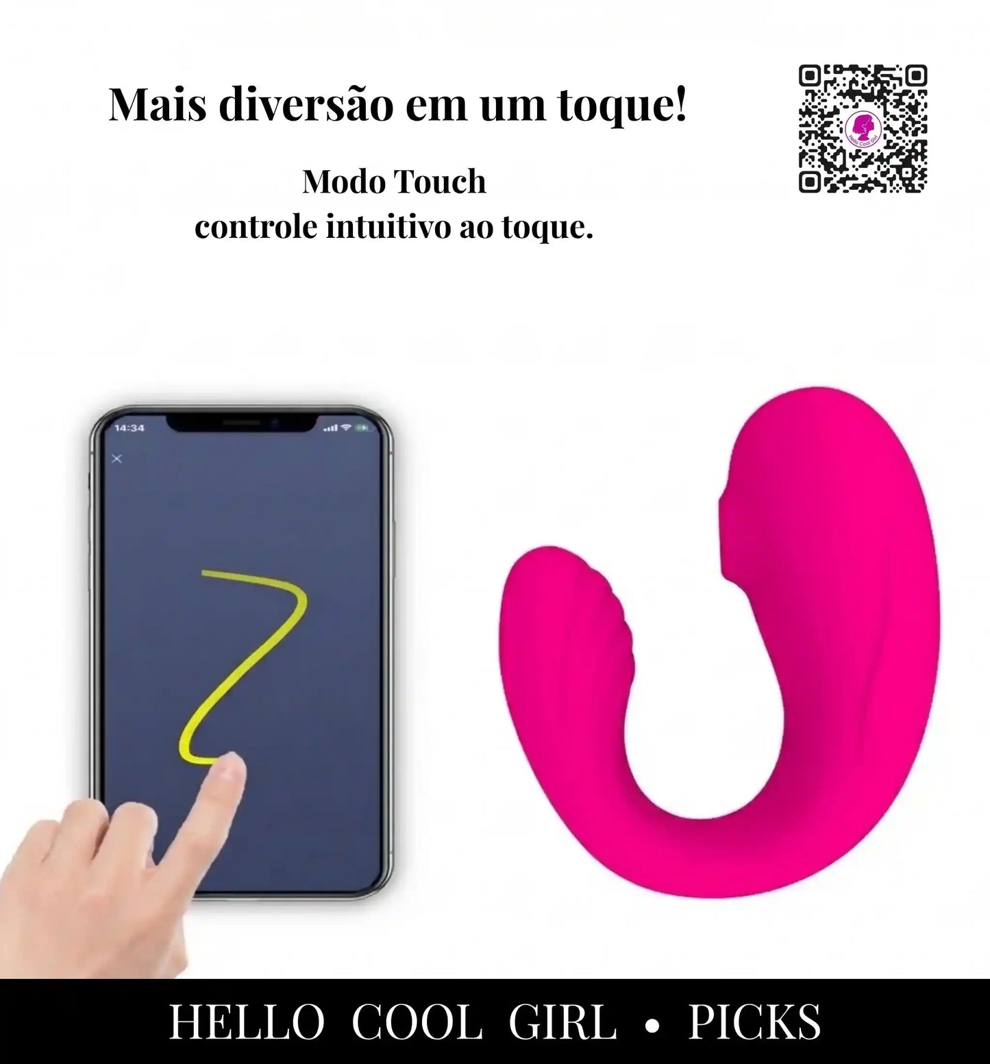 Aura Bloom modo de toque para criar frequências personalizadas.