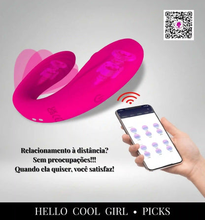 Aura Bloom motores duplos para estimulação simultânea potente.