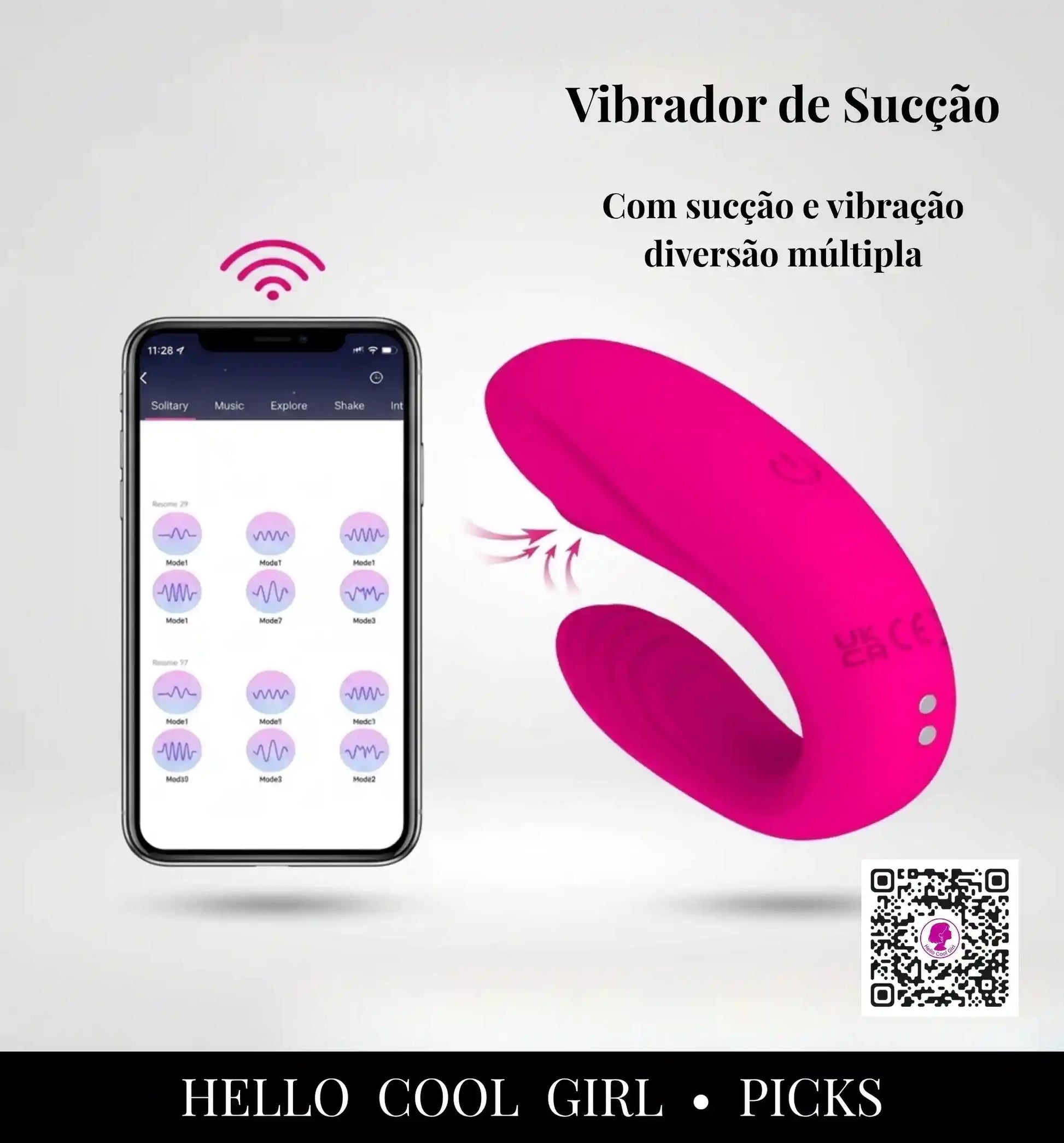 Aura Bloom Vibrador de Sucção 12 modos ideal para prazer solo no Brasil.