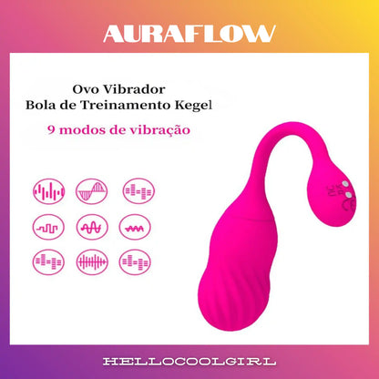 9 frequências intensas do massageador AuraFlow.