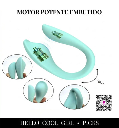 Borboleta Bloom estimulador sinérgico de Ponto G e clitóris para orgasmos simultâneos.