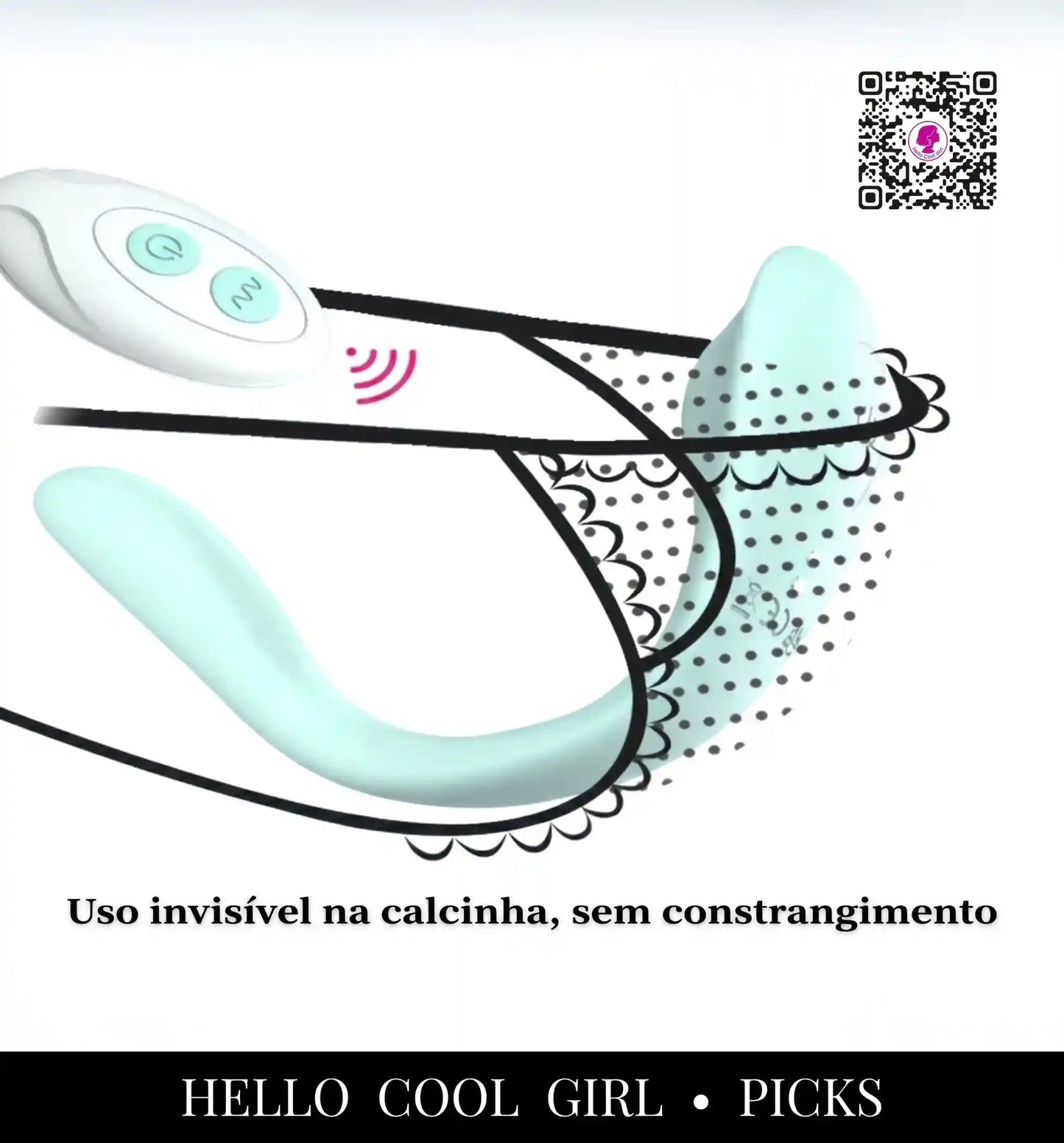 Vibrador invisível Borboleta Bloom ideal para usar sob a lingerie com total discrição no Brasil.