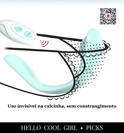 Vibrador invisível Borboleta Bloom ideal para usar sob a lingerie com total discrição no Brasil.