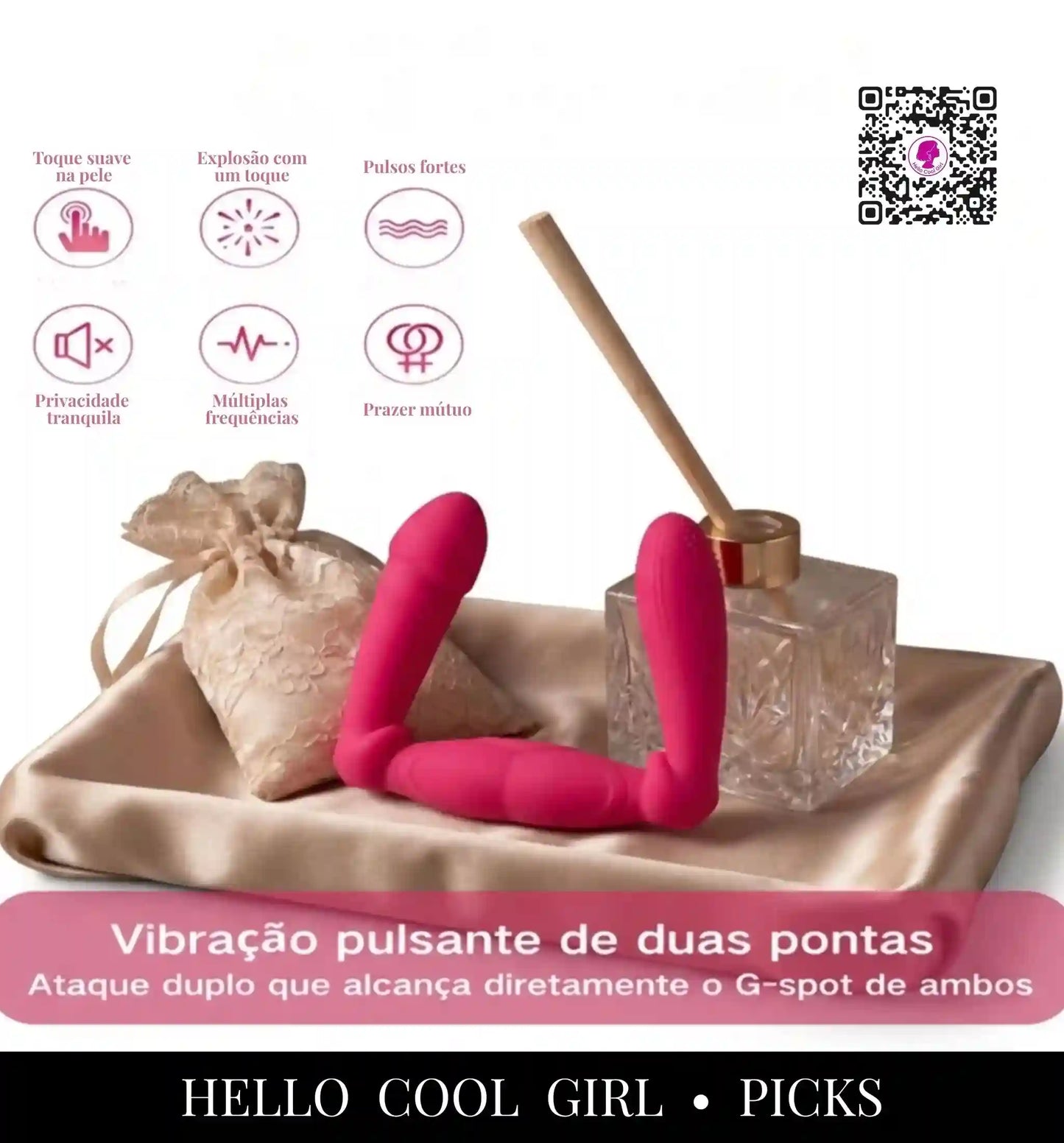 DuoTouch vibrador duplo de 42cm ideal para momentos a sós ou em casal no Brasil. Certificação e Remessa Conforme.