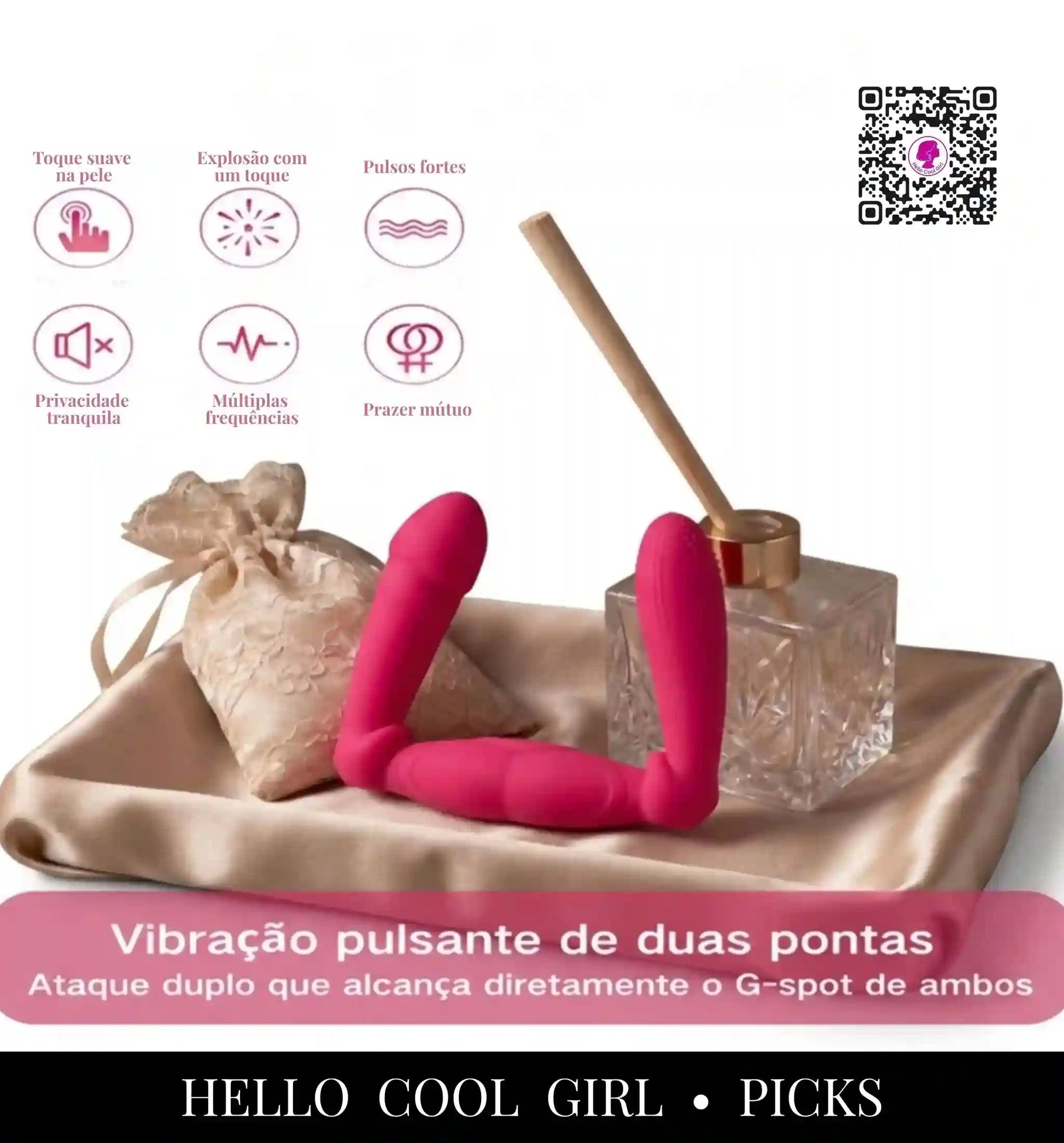DuoTouch vibrador duplo de 42cm ideal para momentos a sós ou em casal no Brasil. Certificação e Remessa Conforme.