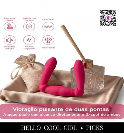 DuoTouch vibrador duplo de 42cm ideal para momentos a sós ou em casal no Brasil. Certificação e Remessa Conforme.