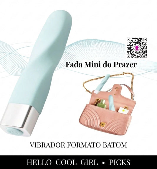 Fada Mini Vibrador formato batom ideal para levar na bolsa no Brasil. Certificação e Remessa Conforme.