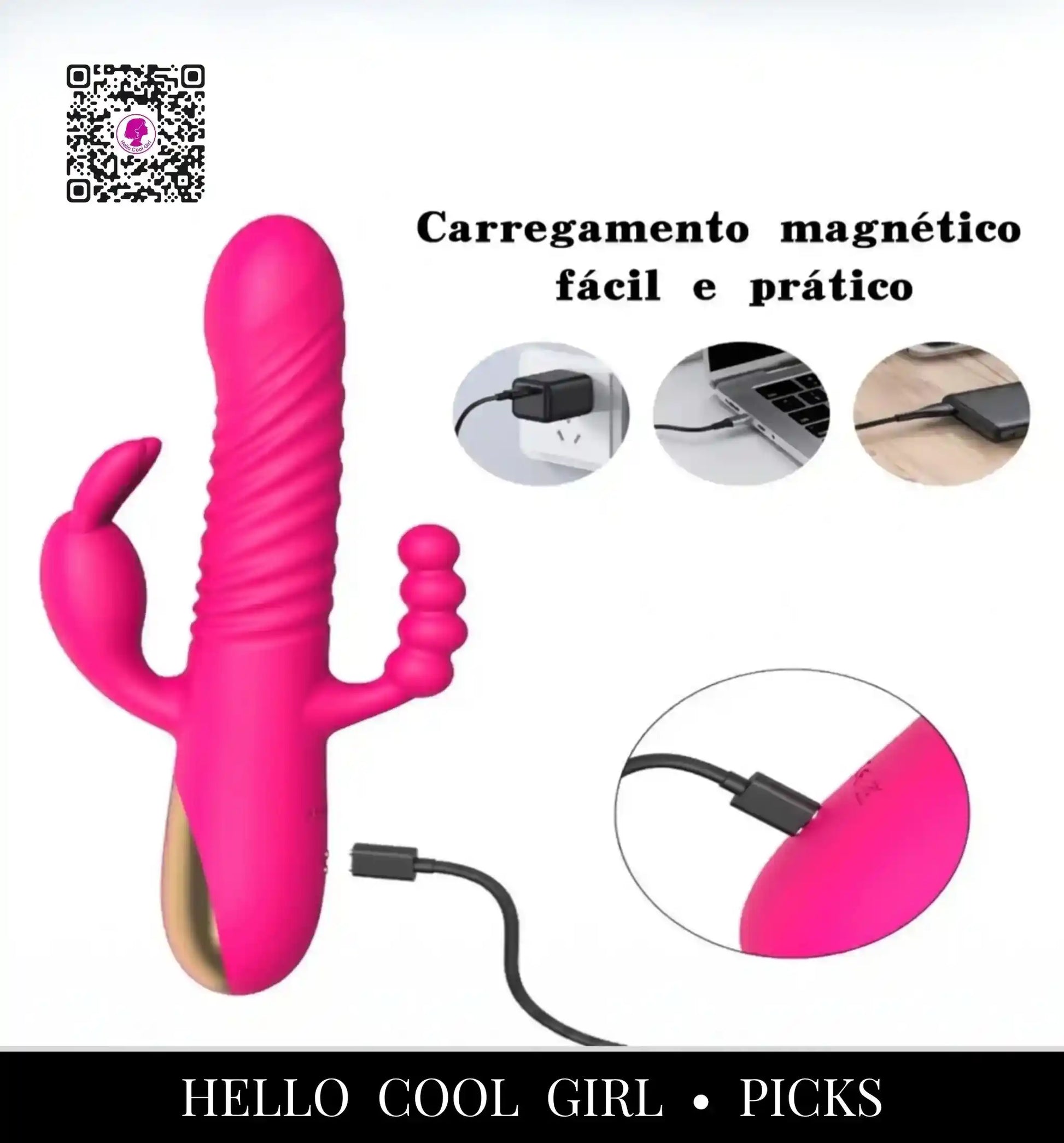 LunaHug recarga magnética USB rápida e prática no Brasil. Certificação e Remessa Conforme.