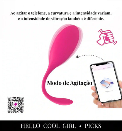 Controle a intensidade do Melody Bunny agitando seu smartphone via app.
