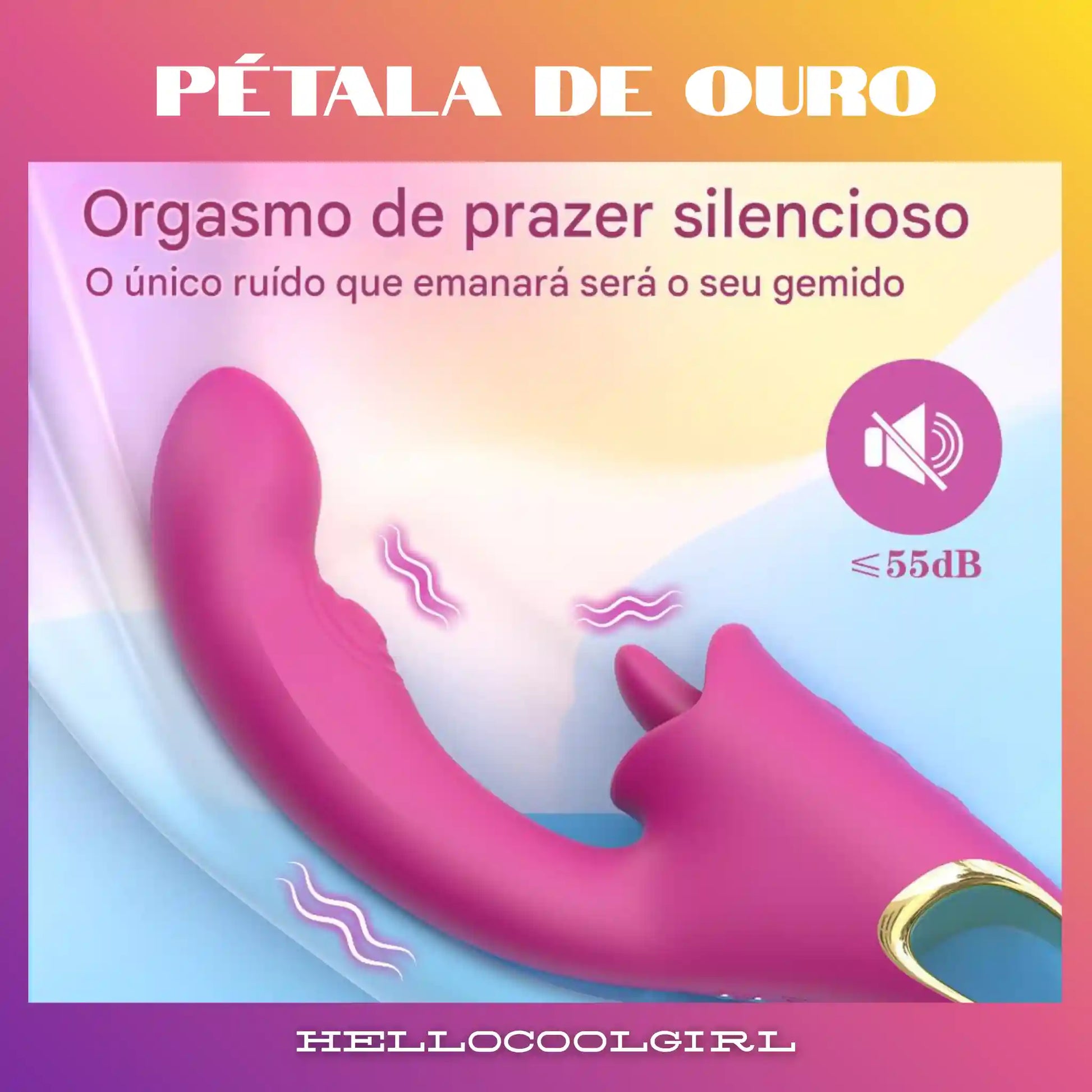 Pétala de Ouro ultra silencioso abaixo de 55dB para total discrição no Brasil. Produto com certificação de segurança e Remessa Conforme garantida.