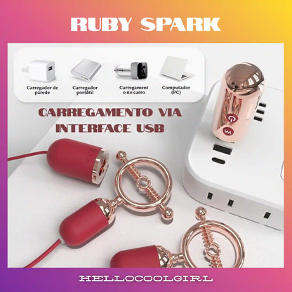 Sistema de carregamento USB direto para Ruby Spark compatível com qualquer porta.