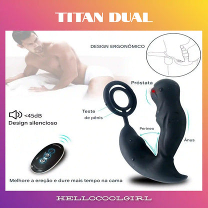 Design ergonômico focado na anatomia masculina com operação silenciosa HelloCoolGirl.