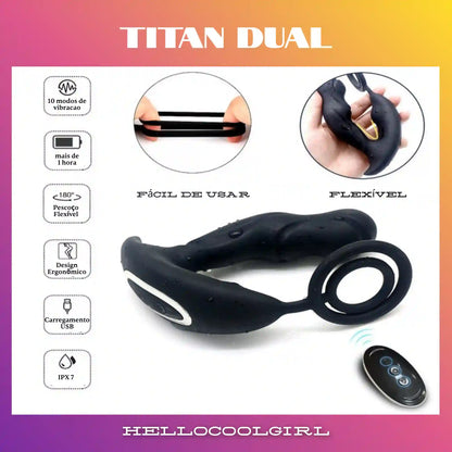 HelloCoolGirl Titan com pescoço flexível de 180 graus e certificação IPX7 à prova d'água.