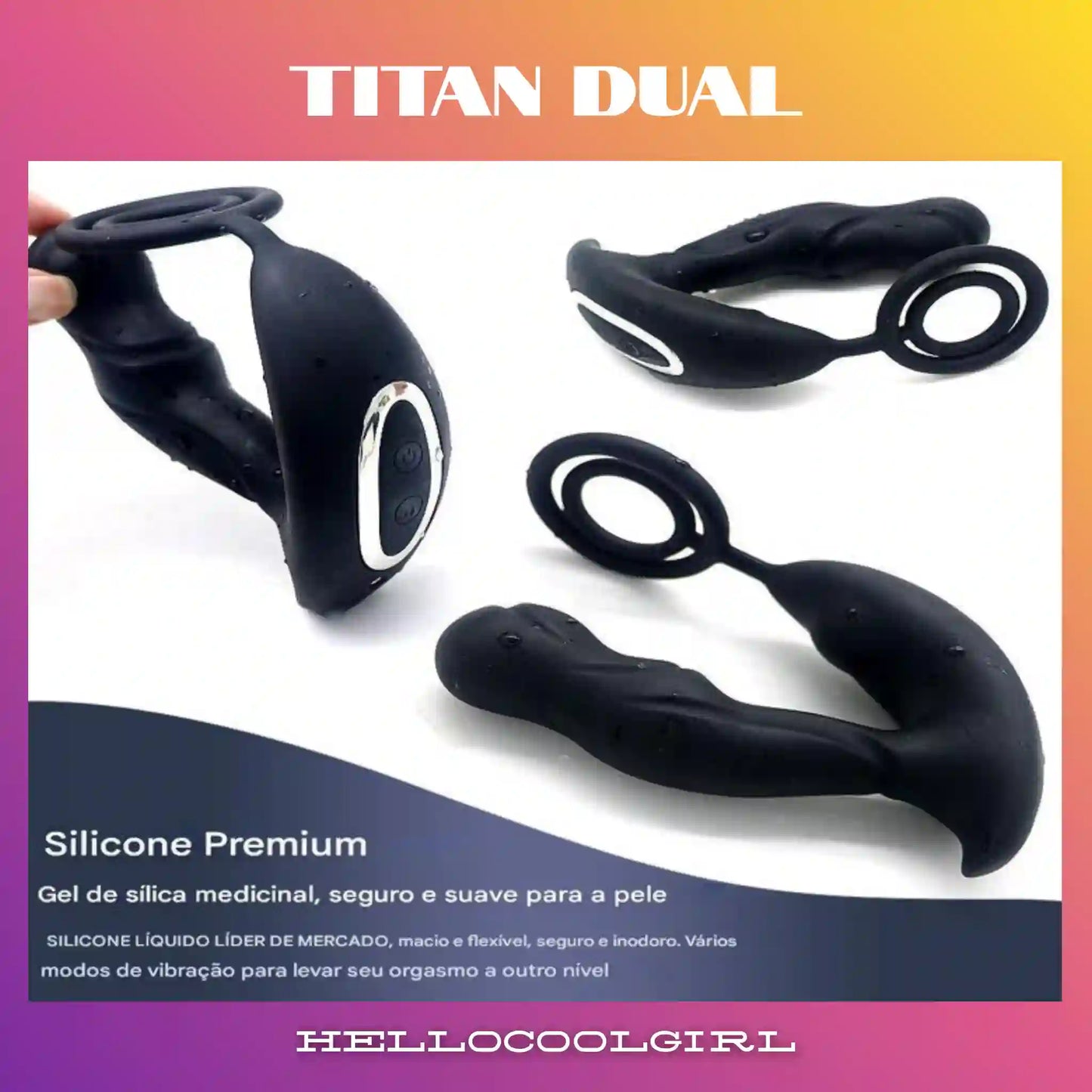 Silicone líquido de grau médico seguro e hipoalergênico do HelloCoolGirl Titan.