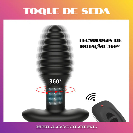 Mecanismo interno rotativo do Toque de Seda para massagem 360.