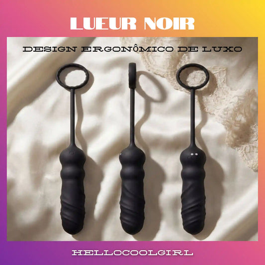 Design Ergonômico do Estimulador Lueur Noir em Silicone Médico Preto Prazer