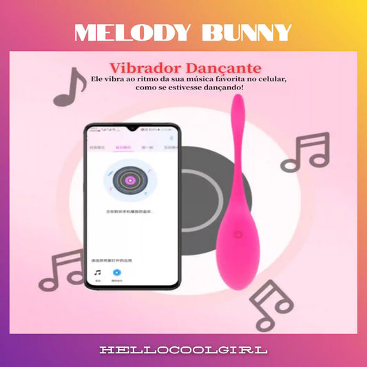 Melody Bunny Vibrador Dançante Ritmo Música Mulher Rosa Brasil Prazer PIX