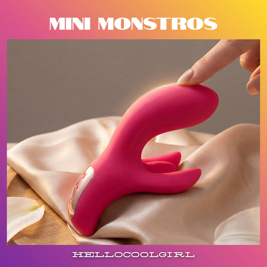 Monstros Vibrador Premium - O despertar do prazer com design de quatro dedos.