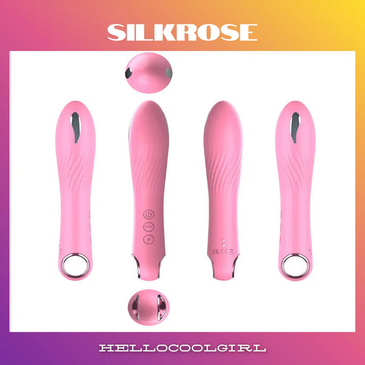 SilkRose com 16 frequências de vibração e 3 intensidades de micro-choque elétrico.