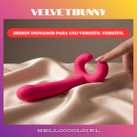 Vibrador VelvetBunny com design de coelho para estimulação dupla do ponto G e clitóris.